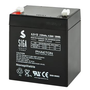 SIGA Phaeton AGM Deep Cycle Battery 4.5Ah 12V